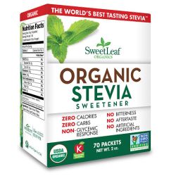 SweetLeaf Organic Stevia Sachets 70ct