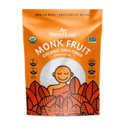 SweetLeaf Organic Monk Fruit Granular Blend  240g Bag